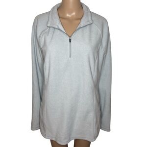 Cabela’s Light Blue 3/4 Zip Collared Long Sleeve Pullover Fleece Sweatshirt